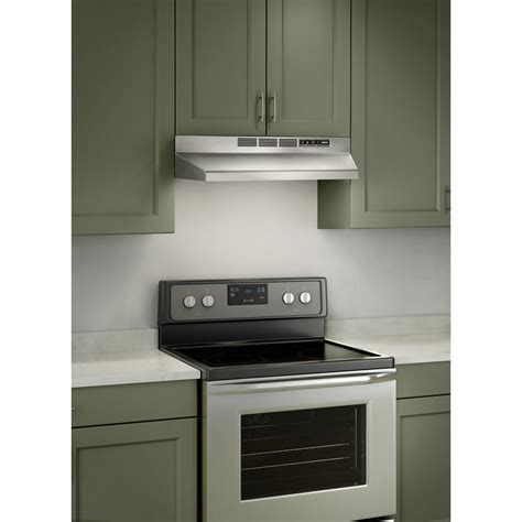 30 inch under cabinet range hood stainless steel ventless|under cabinet ductless kitchen exhausts.